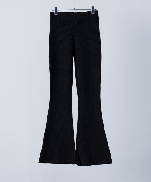etoll.（エトル）の「アルパカタッチリブニットフレアパンツ（その他パンツ・レディース・モカ/グレー/ブラック・FREE）」の18枚目の写真