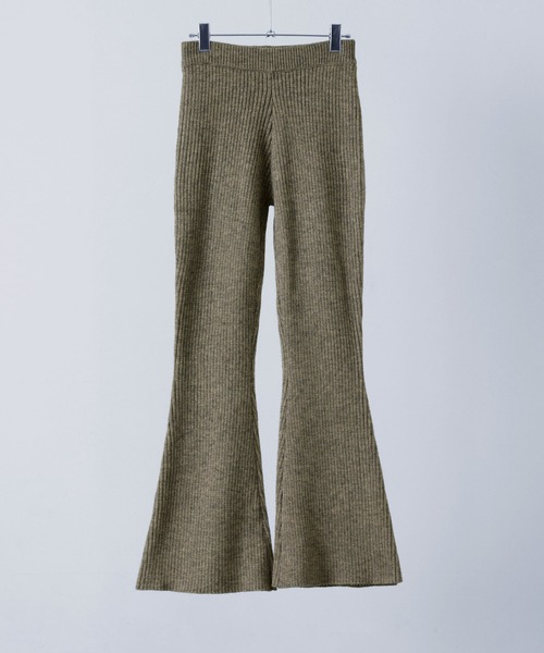etoll.（エトル）の「アルパカタッチリブニットフレアパンツ（その他パンツ・レディース・モカ/グレー/ブラック・FREE）」の19枚目の写真