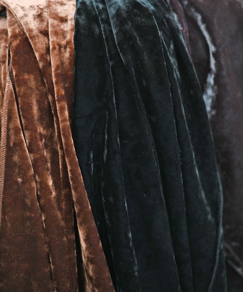 Marient（マリエント）の「ベロアTOPS（Tシャツ/カットソー・レディース・ブラック/ダークブラウン/ブラウン・FREE）」の11枚目の写真