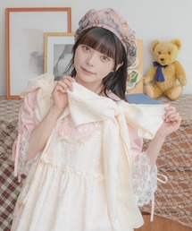 【クティールとレトロ】2wayビッグリボンアソートフリルキャミワンピース