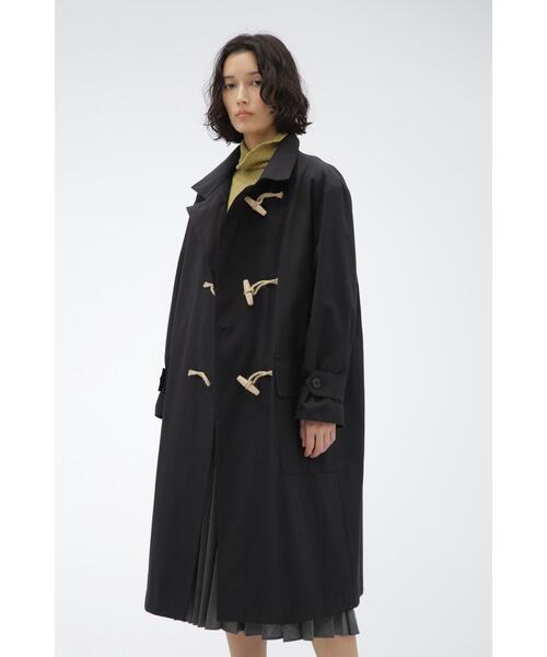 MARGARET HOWELL(マーガレットハウエル)の「DENSE COTTON POPLIN(ダッフルコート・レディース・ブラック/ベージュ・2/1)」の2枚目の写真