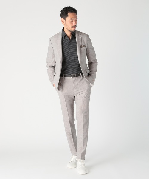 MEN'S BIGI（メンズビギ）の「【ACTIVE TAILOR/アクティブテイラー】カラミメッシュストレッチジャケット（テーラードジャケット・メンズ・ブラック/ネイビー/ベージュ/ブルー・01/02/04/03）」の8枚目の写真