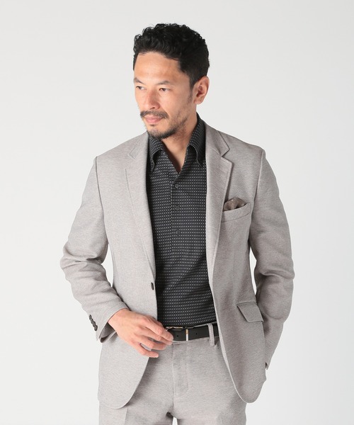 MEN'S BIGI（メンズビギ）の「【ACTIVE TAILOR/アクティブテイラー】カラミメッシュストレッチジャケット（テーラードジャケット・メンズ・ブラック/ネイビー/ベージュ/ブルー・01/02/04/03）」の5枚目の写真