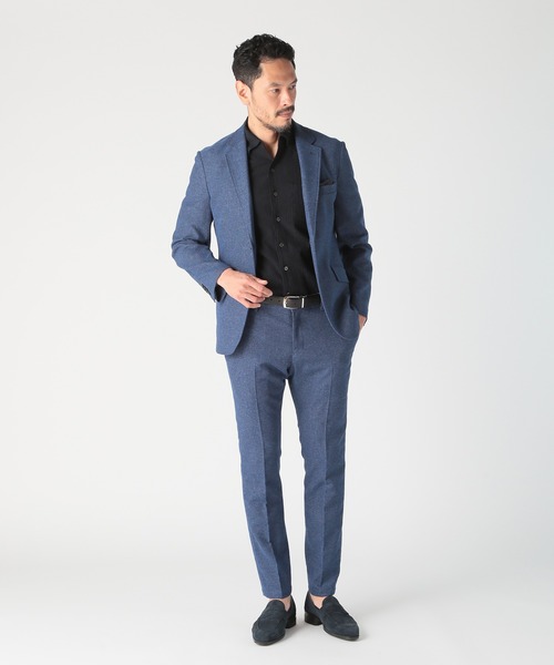 MEN'S BIGI（メンズビギ）の「【ACTIVE TAILOR/アクティブテイラー】カラミメッシュストレッチジャケット（テーラードジャケット・メンズ・ブラック/ネイビー/ベージュ/ブルー・01/02/04/03）」の10枚目の写真