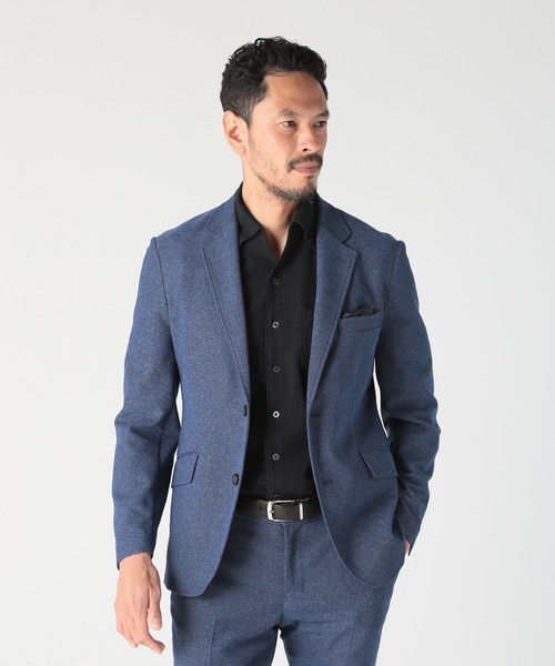 MEN'S BIGI（メンズビギ）の「【ACTIVE TAILOR/アクティブテイラー】カラミメッシュストレッチジャケット（テーラードジャケット・メンズ・ブラック/ネイビー/ベージュ/ブルー・01/02/04/03）」の9枚目の写真