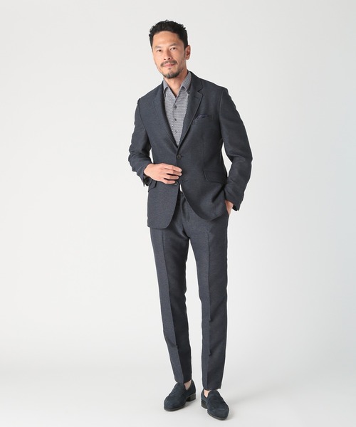 MEN'S BIGI（メンズビギ）の「【ACTIVE TAILOR/アクティブテイラー】カラミメッシュストレッチジャケット（テーラードジャケット・メンズ・ブラック/ネイビー/ベージュ/ブルー・01/02/04/03）」の11枚目の写真