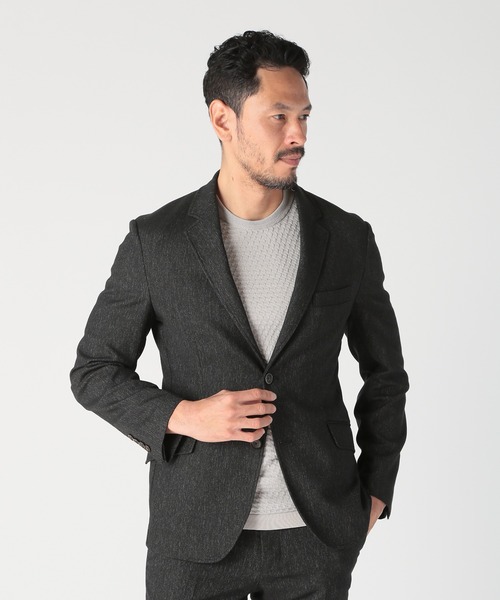 MEN'S BIGI（メンズビギ）の「【ACTIVE TAILOR/アクティブテイラー】カラミメッシュストレッチジャケット（テーラードジャケット・メンズ・ブラック/ネイビー/ベージュ/ブルー・01/02/04/03）」の12枚目の写真