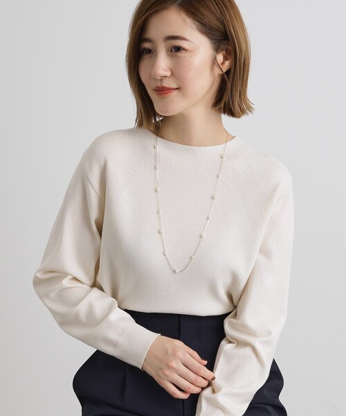 grove(グローブ)の「スキップパール調ネックレス【2WAY/入卒対応可】(ネックレス・レディース・シルバー/ピンクゴールド/ゴールド・00)」の6枚目の写真