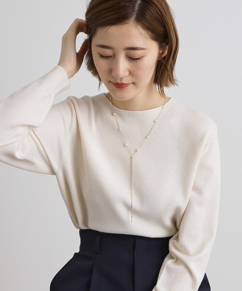 grove(グローブ)の「スキップパール調ネックレス【2WAY/入卒対応可】(ネックレス・レディース・シルバー/ピンクゴールド/ゴールド・00)」の7枚目の写真