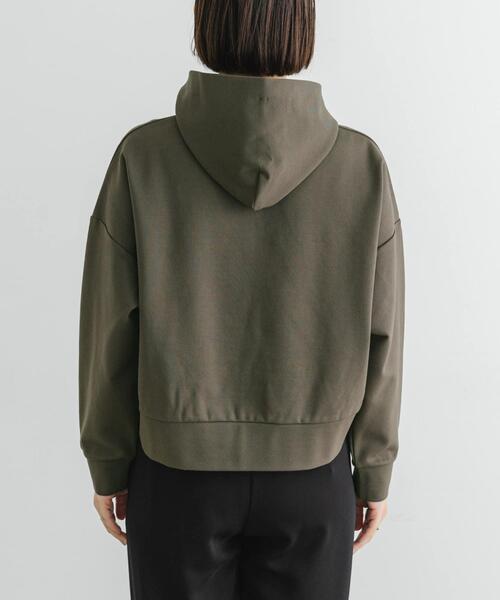 F by ROSSO(エフバイロッソ)の「F by ROSSO 『UR TECH』裏起毛ポンチプルパーカー(パーカー・レディース・モカ/ブラック・FREE)」の9枚目の写真