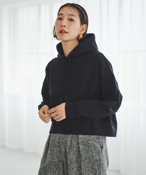 F by ROSSO(エフバイロッソ)の「F by ROSSO 『UR TECH』裏起毛ポンチプルパーカー(パーカー・レディース・モカ/ブラック・FREE)」の18枚目の写真