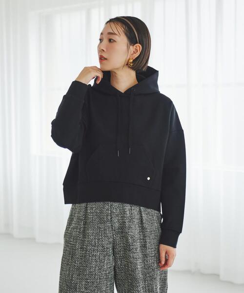 F by ROSSO(エフバイロッソ)の「F by ROSSO 『UR TECH』裏起毛ポンチプルパーカー(パーカー・レディース・モカ/ブラック・FREE)」の19枚目の写真