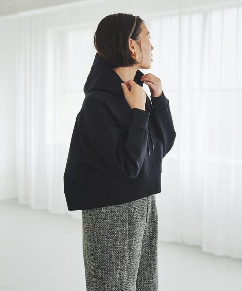 F by ROSSO(エフバイロッソ)の「F by ROSSO 『UR TECH』裏起毛ポンチプルパーカー(パーカー・レディース・モカ/ブラック・FREE)」の21枚目の写真