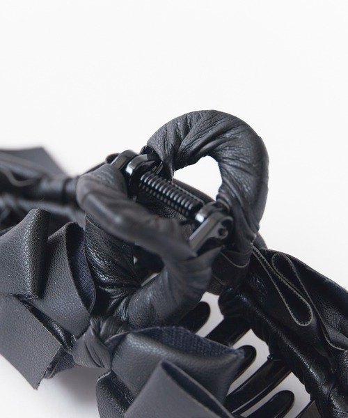TRESSE/トレス LEATHER RUBAN CLIP ヘアクリップ（バレッタ/ヘア
