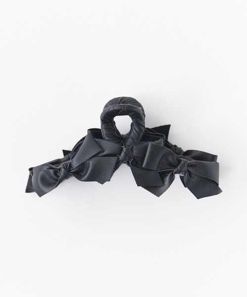 TRESSE/トレス LEATHER RUBAN CLIP ヘアクリップ（バレッタ/ヘア