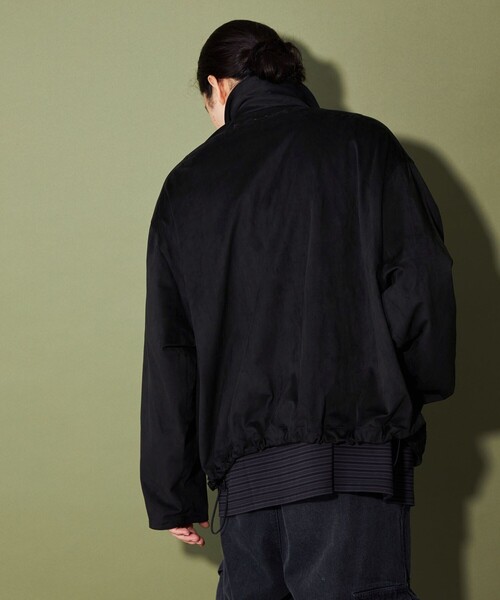 CITEN（シテン）の「＜CITEN＞スエードライクバルーンシャツジャケット（ブルゾン・メンズ・ブラック/ベージュ・M/L）」の7枚目の写真