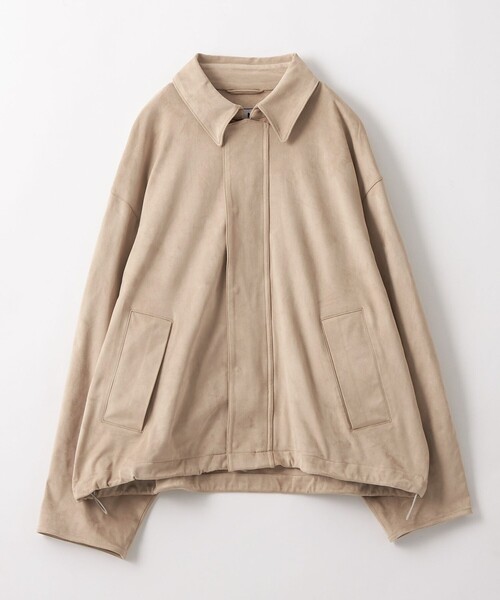 CITEN（シテン）の「＜CITEN＞スエードライクバルーンシャツジャケット（ブルゾン・メンズ・ブラック/ベージュ・M/L）」の13枚目の写真