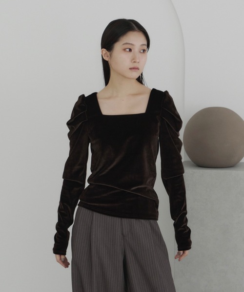 haek（ハク）の「powersholl velor tops/パワショルベロアトップス（T