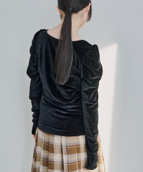 haek（ハク）の「powersholl velor tops/パワショルベロアトップス（T