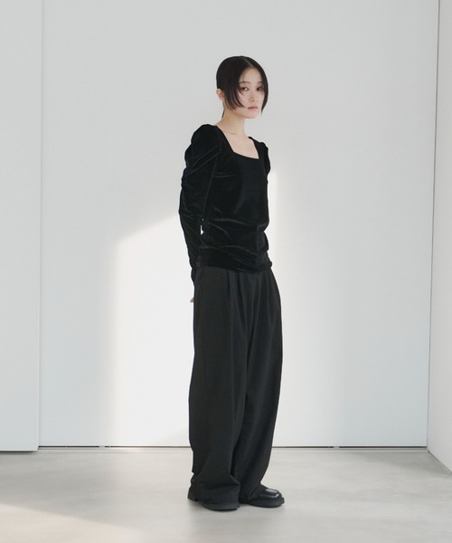 haek（ハク）の「powersholl velor tops/パワショルベロアトップス（T
