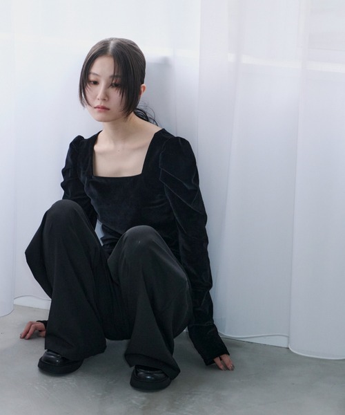 powersholl velor tops/パワショルベロアトップス（Tシャツ