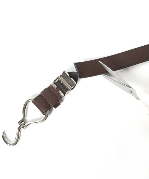 MARUKAWA（マルカワ）の「シルバー フックバックル ベルト 30mm（ベルト・レディース・ブラック/ホワイト/ダークブラウン・FREE）」の5枚目の写真