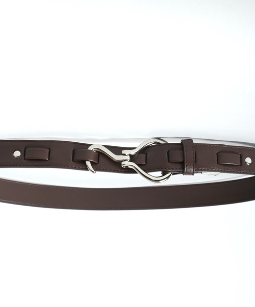 MARUKAWA（マルカワ）の「シルバー フックバックル ベルト 30mm（ベルト・レディース・ブラック/ホワイト/ダークブラウン・FREE）」の11枚目の写真