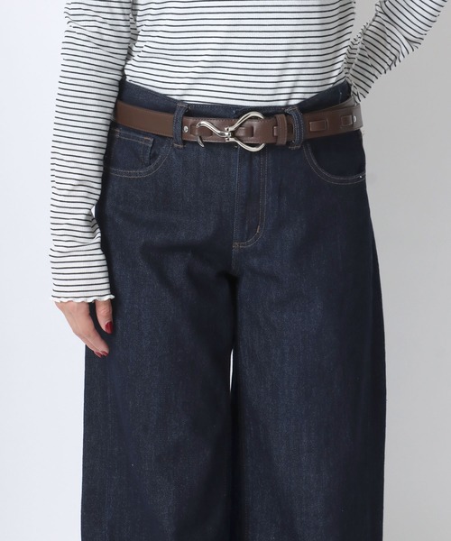 MARUKAWA（マルカワ）の「シルバー フックバックル ベルト 30mm（ベルト・レディース・ブラック/ホワイト/ダークブラウン・FREE）」の17枚目の写真