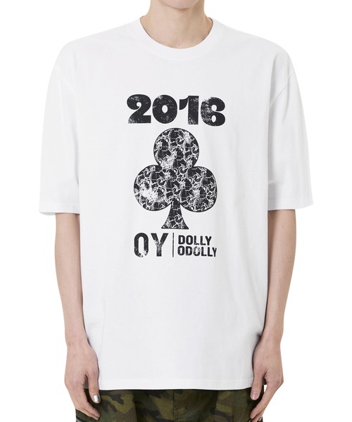 OY(オーワイ)の「『OY/オーワイ』 CLOVER ODOLLY TEE/クローバーオードリー半袖Tシャツ(Tシャツ/カットソー・レディース・ブラック/ホワイト・XL/M)」の8枚目の写真