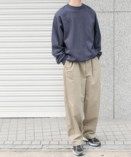 FORK&SPOON（フォークアンドスプーン）の「FORK&SPOON　スーピマコットン混反毛クルーネックスウェット（スウェット・メンズ・スミクロ/ライトブルー・4/5）」の8枚目の写真