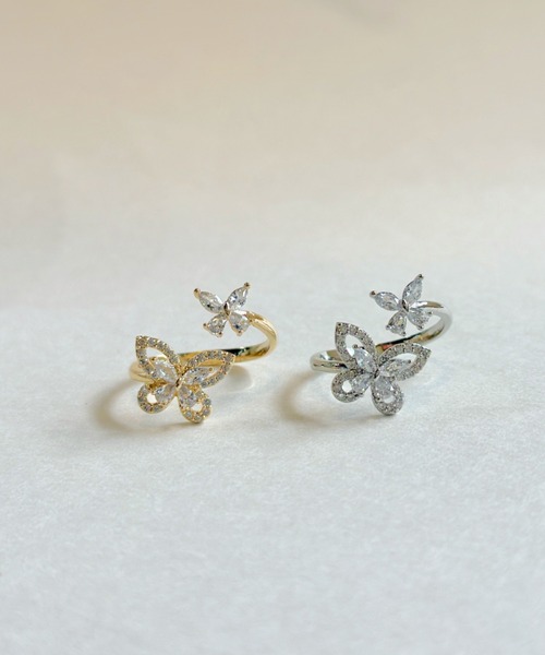 セール】キュービック バタフライ リング（リング）｜sowang（ソワン