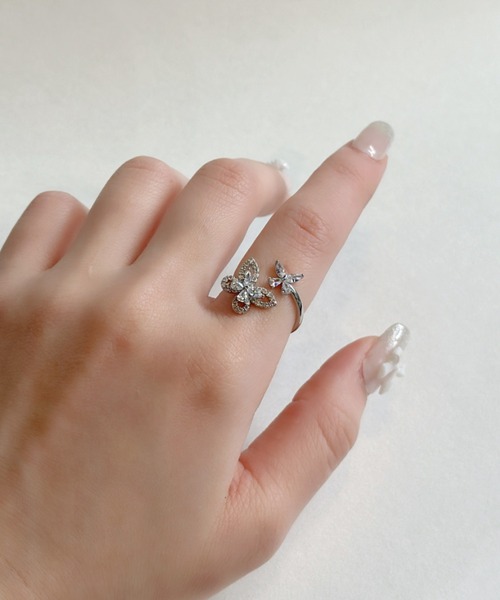 セール】キュービック バタフライ リング（リング）｜sowang（ソワン