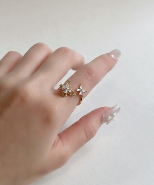 セール】キュービック バタフライ リング（リング）｜sowang（ソワン