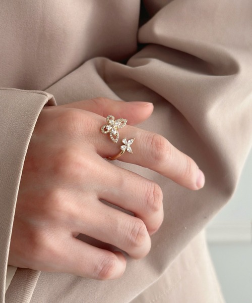 セール】キュービック バタフライ リング（リング）｜sowang（ソワン