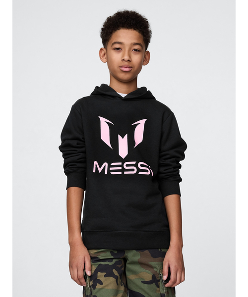 GAP(ギャップ)の「メッシ グラフィックパーカー (キッズ)(パーカー・キッズ・ブラック・130cm/120cm/160cm/150cm/140cm/110cm)」の2枚目の写真