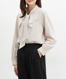 Honeys | ボウタイラッフルブラウス(シャツ/ブラウス)