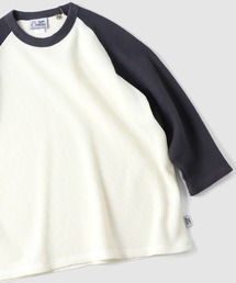 ワッフル8分袖TEE