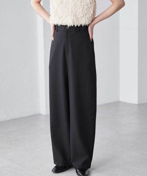 RANAN（ラナン）の「【4サイズ展開】きれいめ素材カーブスラックス（その他パンツ・レディース・ブラック/アイボリー/グレー/ベージュ・LL/L/M/S）」の21枚目の写真