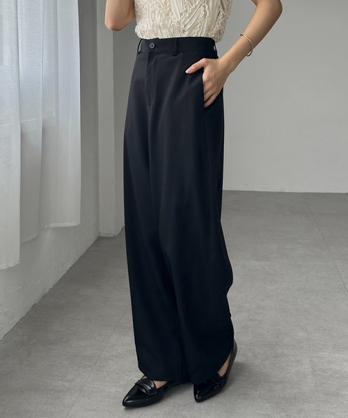 RANAN（ラナン）の「【4サイズ展開】きれいめ素材カーブスラックス（その他パンツ・レディース・ブラック/アイボリー/グレー/ベージュ・LL/L/M/S）」の9枚目の写真