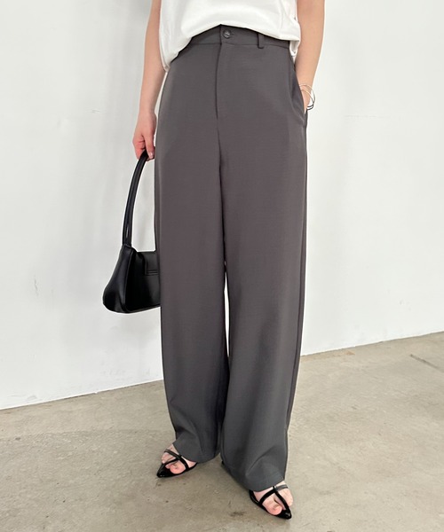 RANAN（ラナン）の「【4サイズ展開】きれいめ素材カーブスラックス（その他パンツ・レディース・ブラック/アイボリー/グレー/ベージュ・LL/L/M/S）」の18枚目の写真