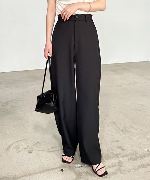 RANAN（ラナン）の「【4サイズ展開】きれいめ素材カーブスラックス（その他パンツ・レディース・ブラック/アイボリー/グレー/ベージュ・LL/L/M/S）」の19枚目の写真