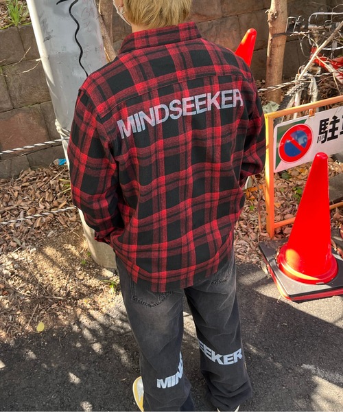 mindseeker（マインドシーカー）の「Back Logo Check Shirt（シャツ/ブラウス・メンズ・ネイビー/レッド/グリーン・FREE）」の3枚目の写真