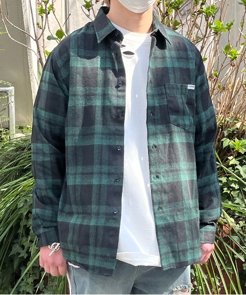 mindseeker（マインドシーカー）の「Back Logo Check Shirt（シャツ/ブラウス・メンズ・ネイビー/レッド/グリーン・FREE）」の19枚目の写真