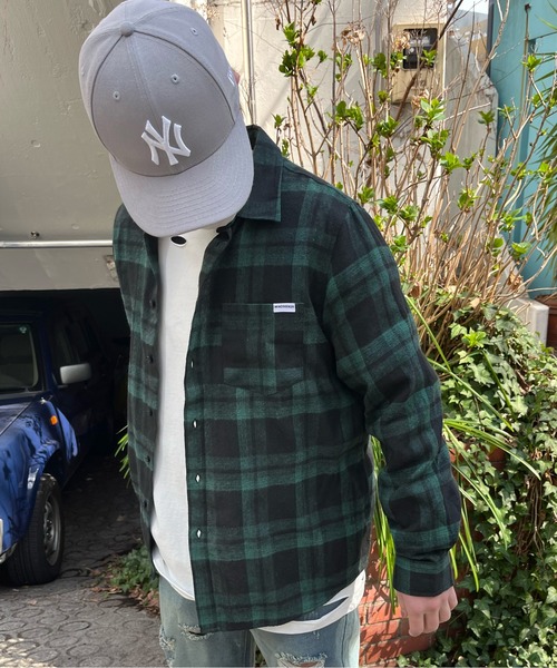 mindseeker（マインドシーカー）の「Back Logo Check Shirt（シャツ/ブラウス・メンズ・ネイビー/レッド/グリーン・FREE）」の20枚目の写真