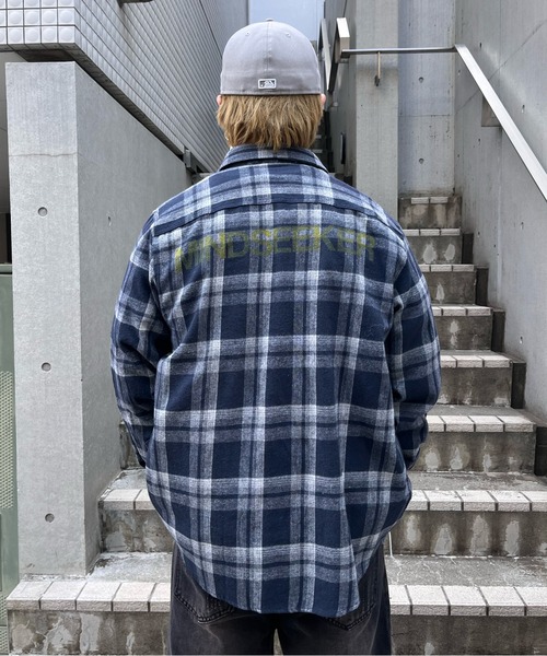 mindseeker（マインドシーカー）の「Back Logo Check Shirt（シャツ/ブラウス・メンズ・ネイビー/レッド/グリーン・FREE）」の5枚目の写真