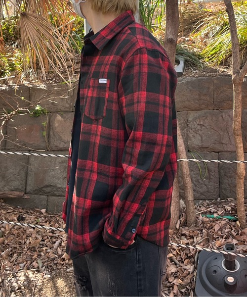 mindseeker（マインドシーカー）の「Back Logo Check Shirt（シャツ/ブラウス・メンズ・ネイビー/レッド/グリーン・FREE）」の8枚目の写真