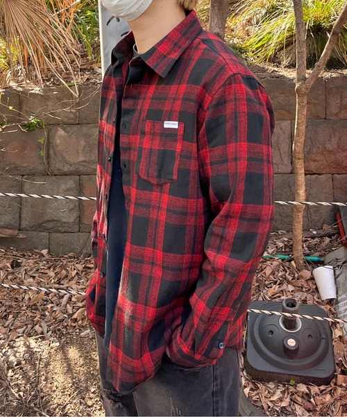 mindseeker（マインドシーカー）の「Back Logo Check Shirt（シャツ/ブラウス・メンズ・ネイビー/レッド/グリーン・FREE）」の9枚目の写真
