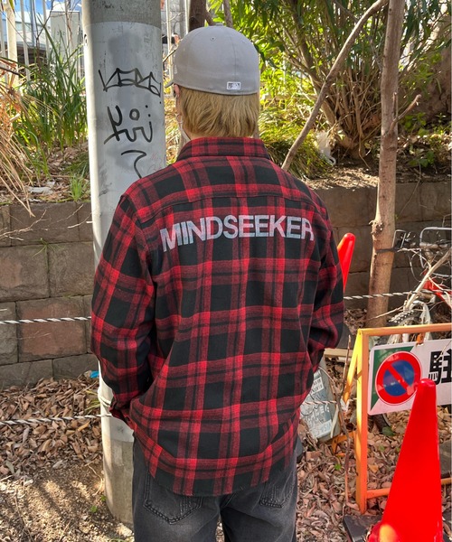 mindseeker（マインドシーカー）の「Back Logo Check Shirt（シャツ/ブラウス・メンズ・ネイビー/レッド/グリーン・FREE）」の12枚目の写真