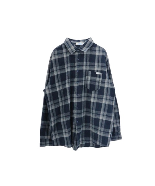 mindseeker（マインドシーカー）の「Back Logo Check Shirt（シャツ/ブラウス・メンズ・ネイビー/レッド/グリーン・FREE）」の15枚目の写真