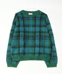SON OF THE CHEESE（サノバチーズ）の「【SON OF THE CHEESE】CHECK MOHAIR CREWNECK SWEATER（ベスト）」